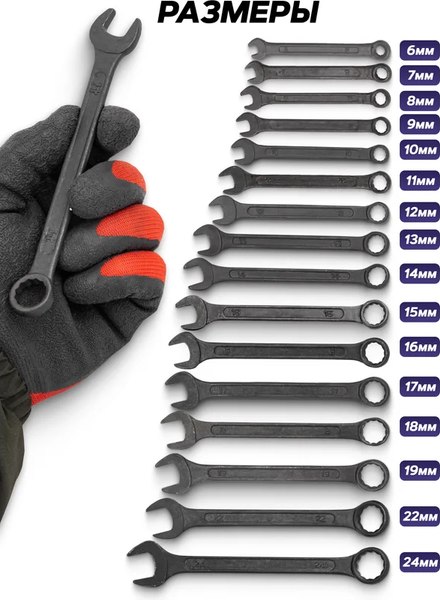 Набор ключей Megatools MT-5161MP Black