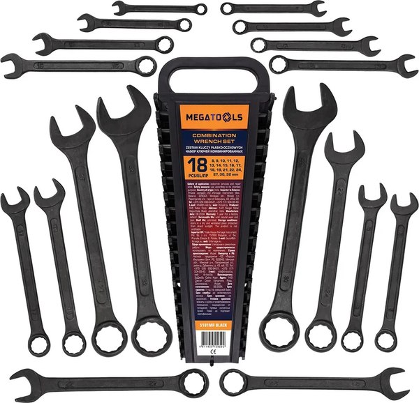 Набор ключей Megatools MT-5181MP Black