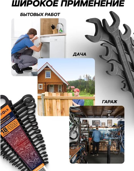 Набор ключей Megatools MT-5181MP Black