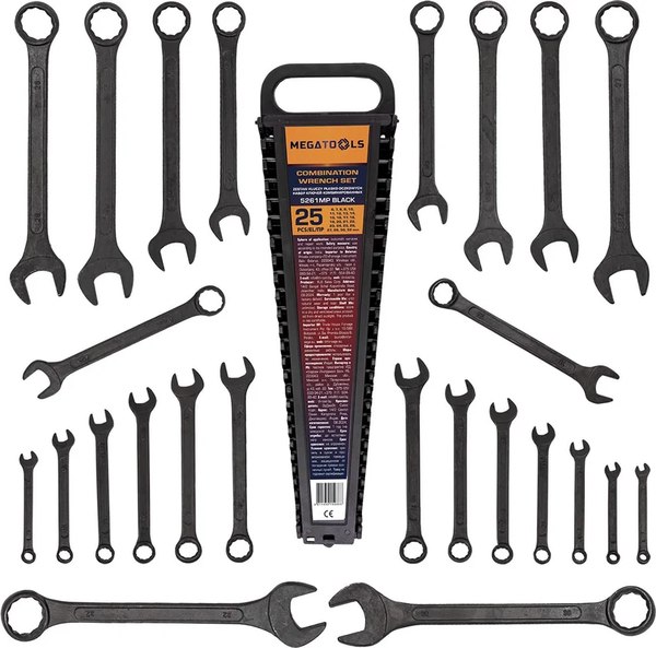 Набор ключей Megatools MT-5261MP Black - фото