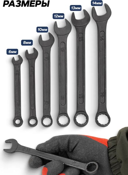 Набор ключей Sigmatool 5068 Black