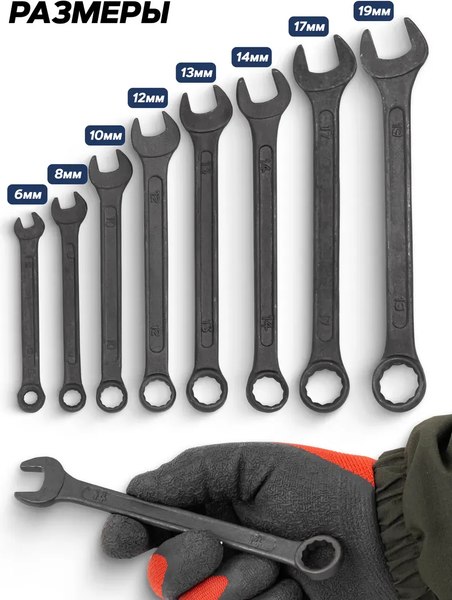 Набор ключей Sigmatool 5086 Black