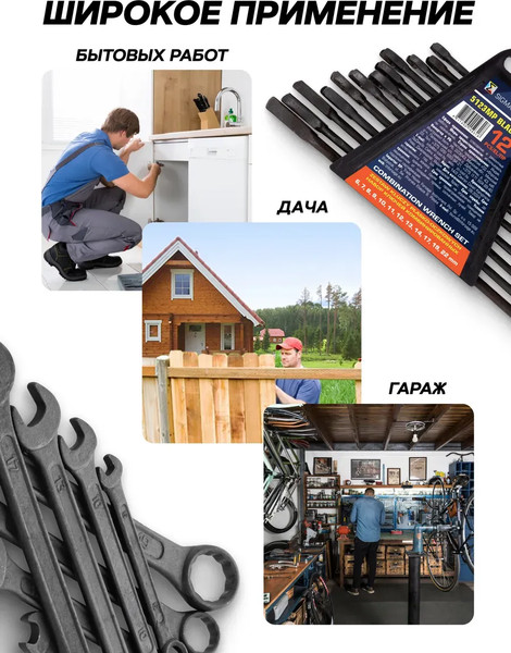 Набор ключей Sigmatool 5123MP Black