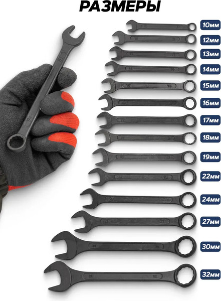 Набор ключей Sigmatool 5141MP Black