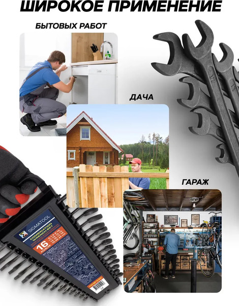 Набор ключей Sigmatool 5161MP Black