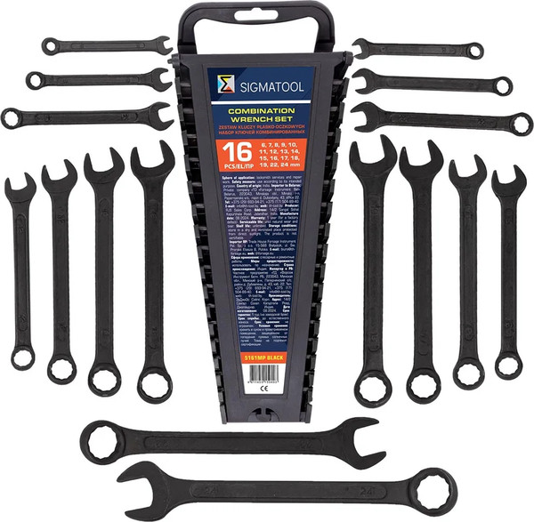 Набор ключей Sigmatool 5161MP Black