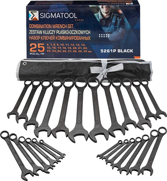 Набор ключей Sigmatool 5261P Black