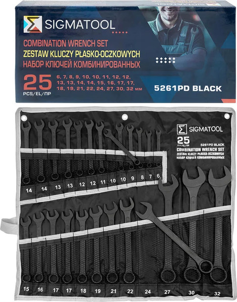 Набор ключей Sigmatool 5261PD Black