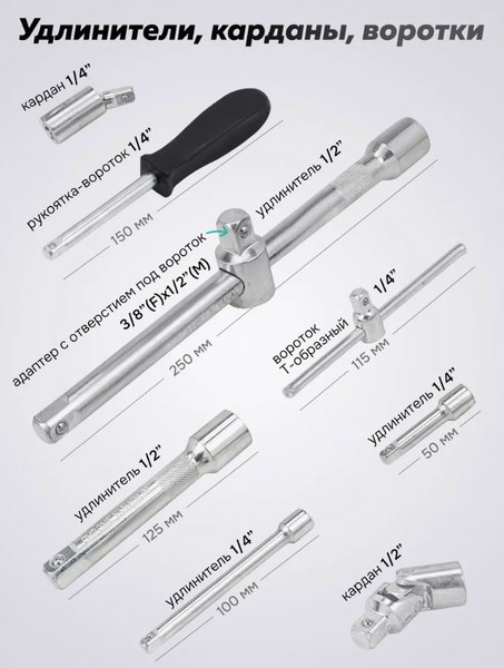 Универсальный набор инструментов FORSandTUNE 41082-5