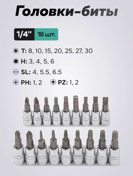 Универсальный набор инструментов FORSandTUNE 41082-5