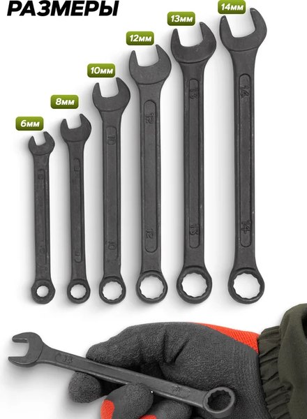 Набор ключей ForsLine FL-5068 Black