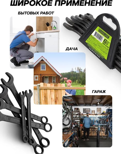 Набор ключей ForsLine FL-5068 Black