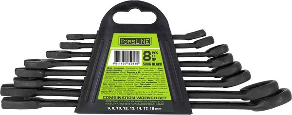 Набор ключей ForsLine FL-5086 Black - фото