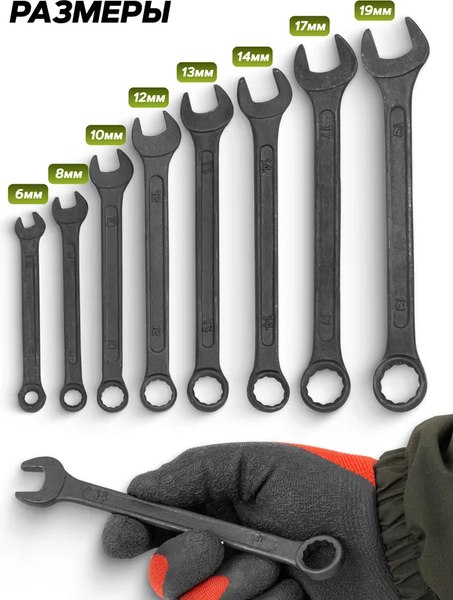 Набор ключей ForsLine FL-5086 Black