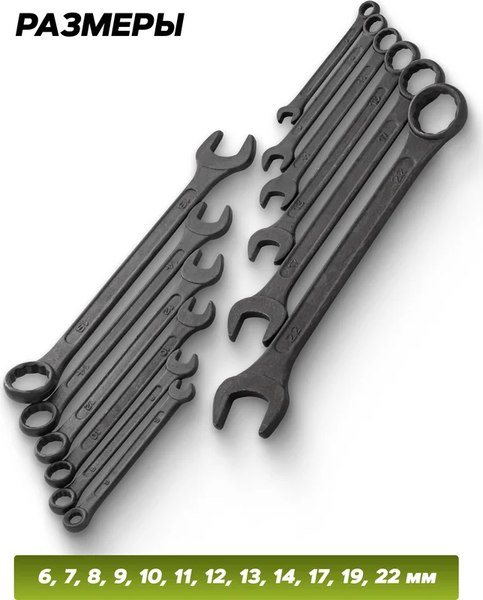 Набор ключей ForsLine FL-5123MP Black