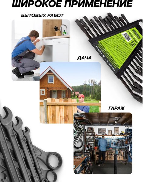 Набор ключей ForsLine FL-5123MP Black