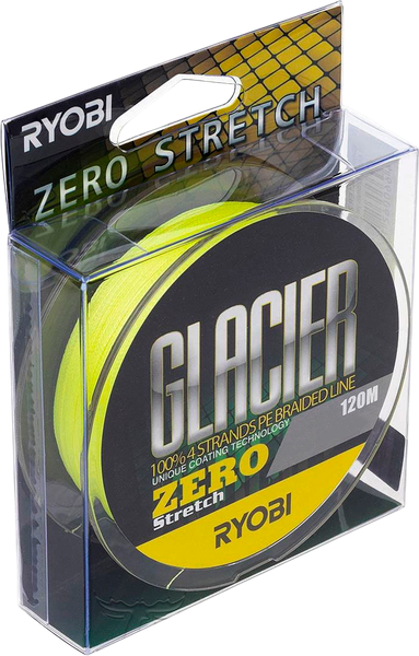 Леска плетеная Ryobi Glacler Zero-120м 1.5/d-0.203мм - фото