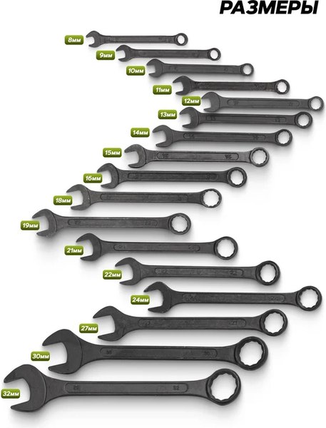 Набор ключей ForsLine FL-5181MP Black