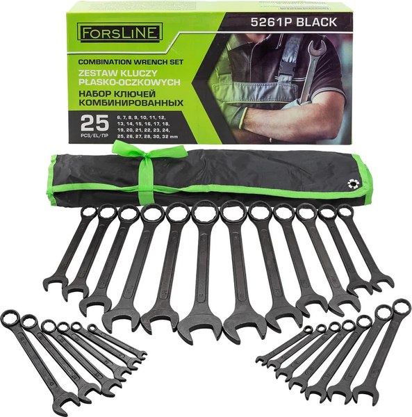 Набор ключей ForsLine FL-5261P Black - фото