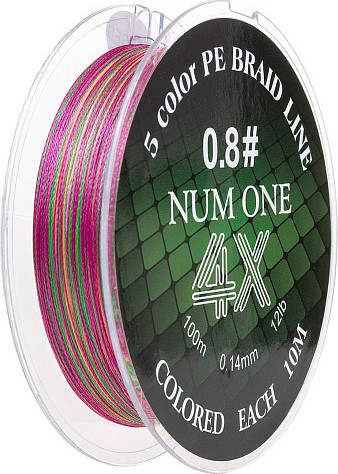 Леска плетеная Ryobi Num One PE4X-100M 0.8/0.148мм - фото