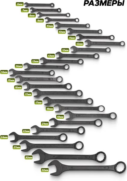 Набор ключей ForsLine FL-5262MP Black