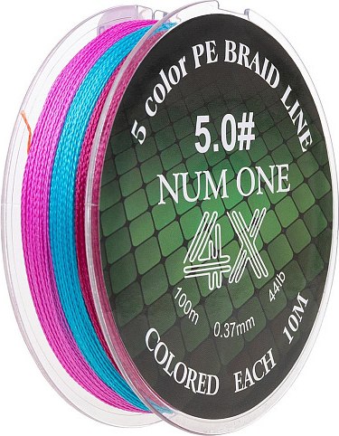 Леска плетеная Ryobi Num One PE4X-100M 5.0/0.370мм - фото
