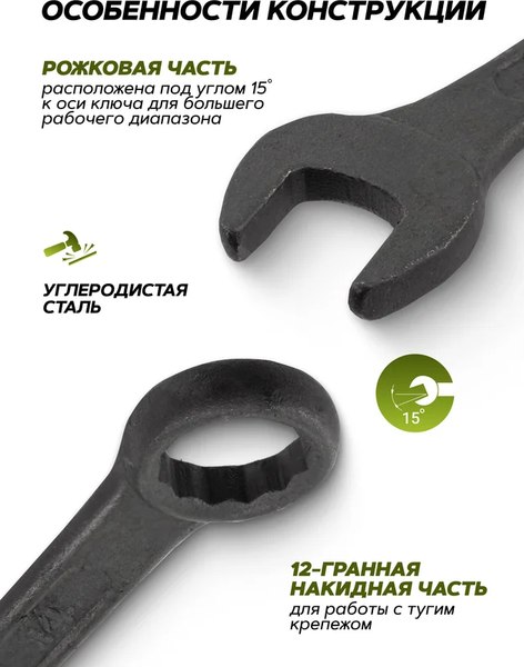 Набор ключей ForsLine FL-5261PD Black