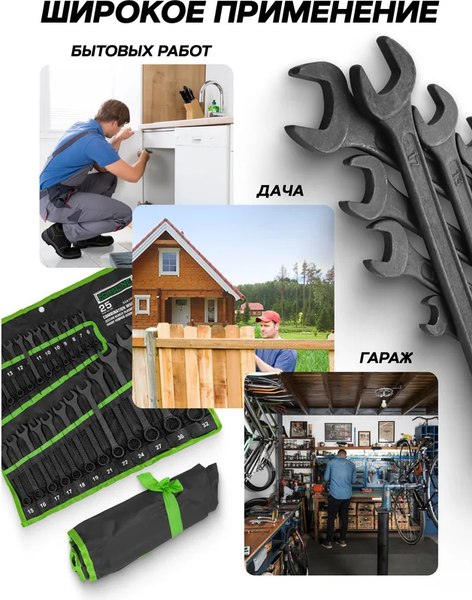 Набор ключей ForsLine FL-5261PD Black