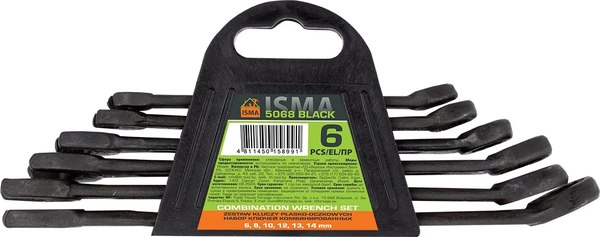 Набор ключей ISMA 5068 Black - фото