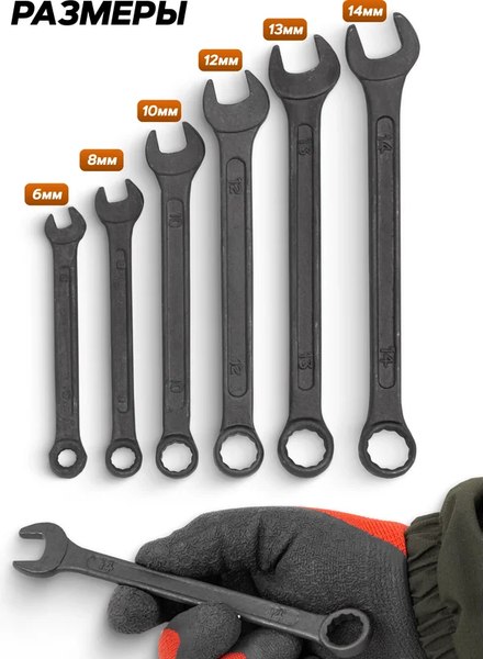 Набор ключей ISMA 5068 Black