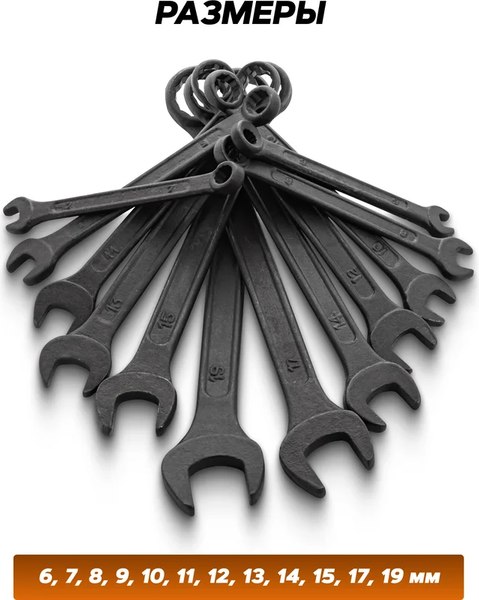 Набор ключей ISMA 5124MP Black