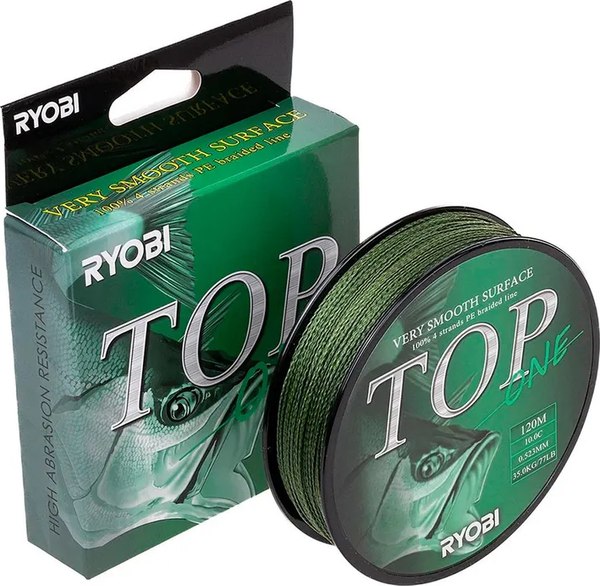 Леска плетеная Ryobi TOP PE4X-120M 10,0/d-0.523мм