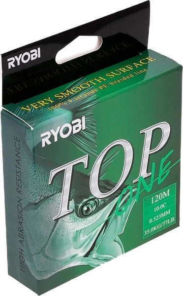 Леска плетеная Ryobi TOP PE4X-120M 10,0/d-0.523мм