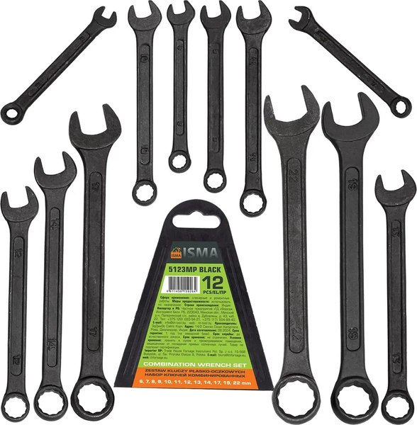 Набор ключей ISMA 5123MP Black