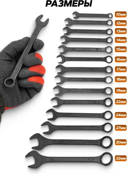 Набор ключей ISMA 5141MP Black