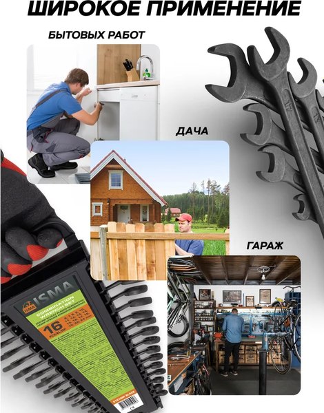 Набор ключей ISMA 5161MP Black