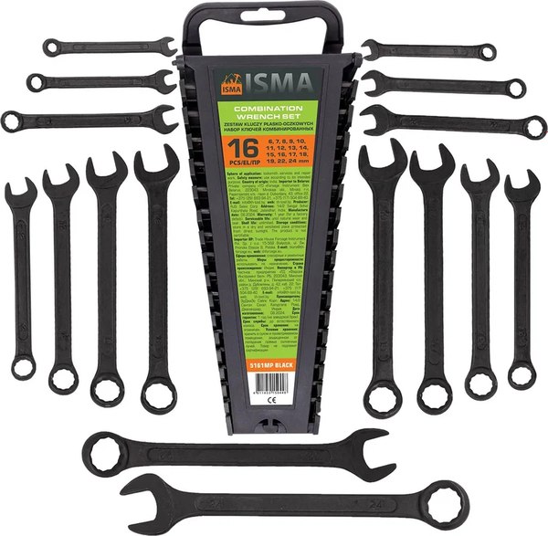 Набор ключей ISMA 5161MP Black