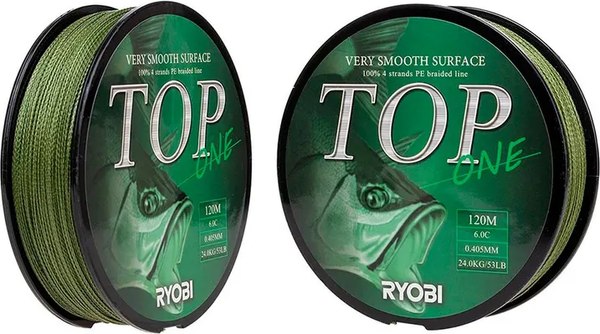 Леска плетеная Ryobi TOP PE4X-120M 6.0/d-0.405мм