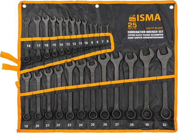 Набор ключей ISMA 5261P Black