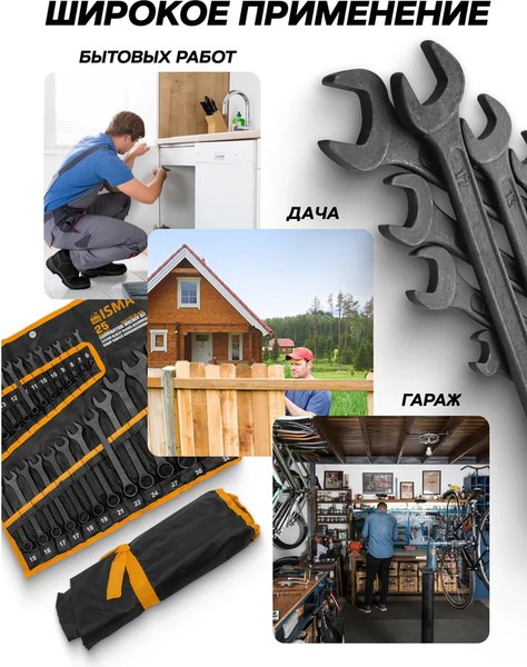 Набор ключей ISMA 5261PD Black