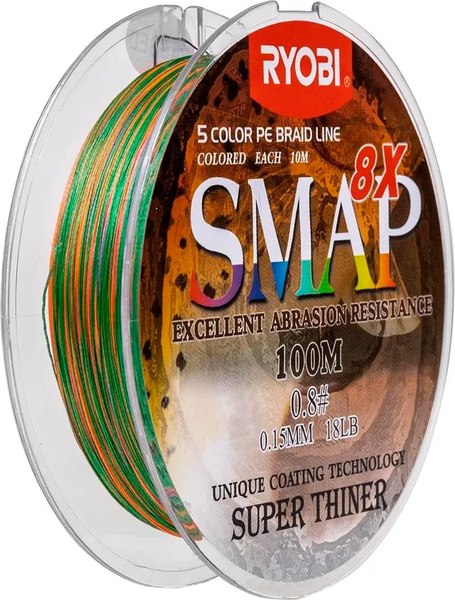 Леска плетеная Ryobi Smap PE8X 0.148мм