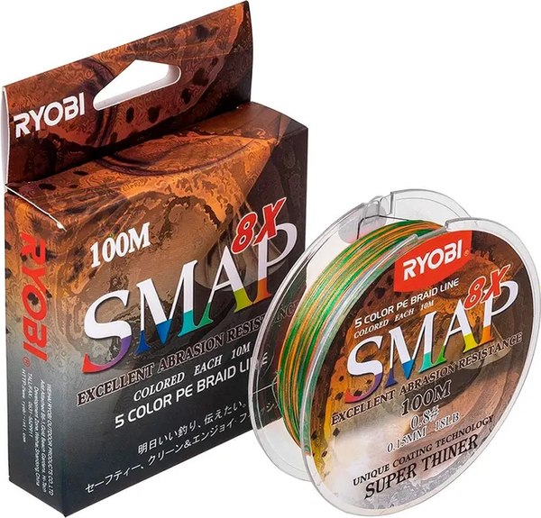 Леска плетеная Ryobi Smap PE8X 0.148мм