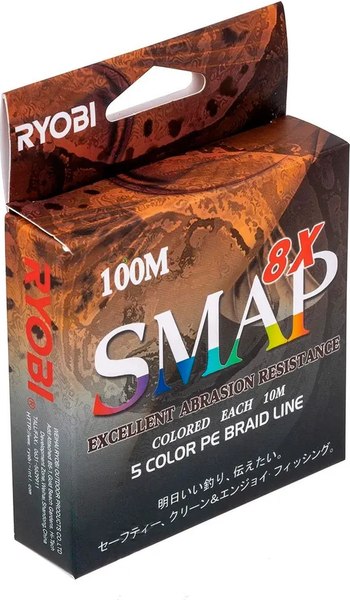 Леска плетеная Ryobi Smap PE8X 0.148мм