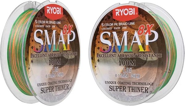 Леска плетеная Ryobi Smap PE8X 0.165мм