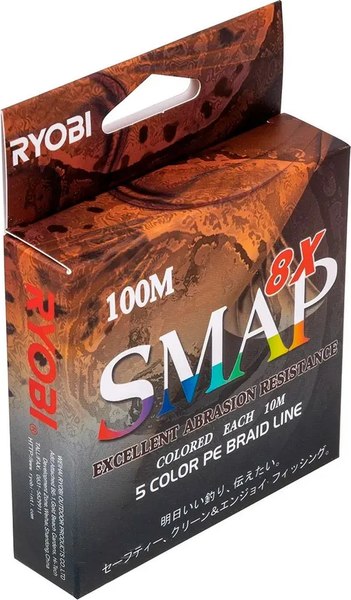 Леска плетеная Ryobi Smap PE8X 0.165мм