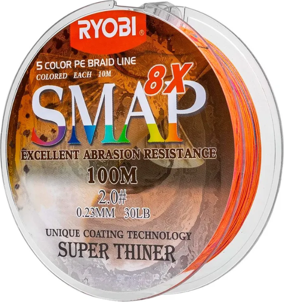 Леска плетеная Ryobi Smap PE8X 0.235мм - фото