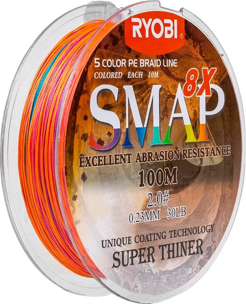 Леска плетеная Ryobi Smap PE8X 0.235мм
