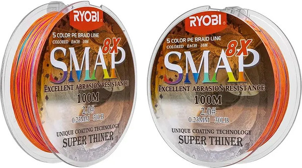 Леска плетеная Ryobi Smap PE8X 0.235мм