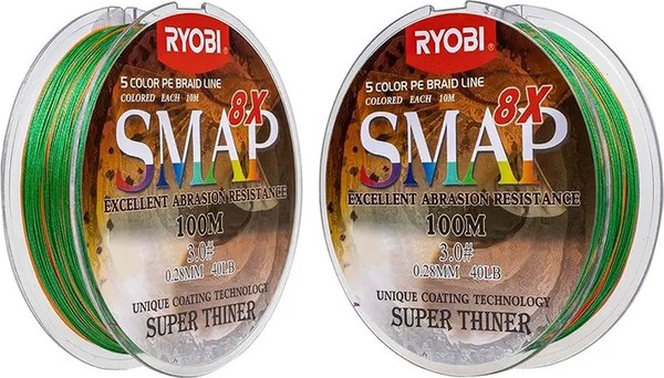 Леска плетеная Ryobi Smap PE8X 0.285мм