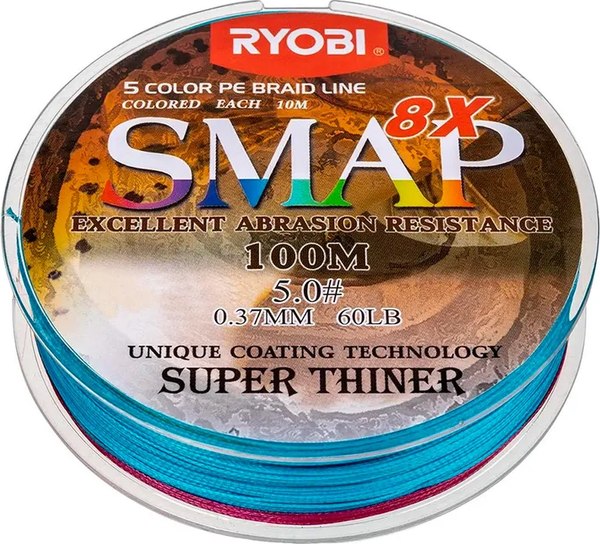 Леска плетеная Ryobi Smap PE8X 0.37мм